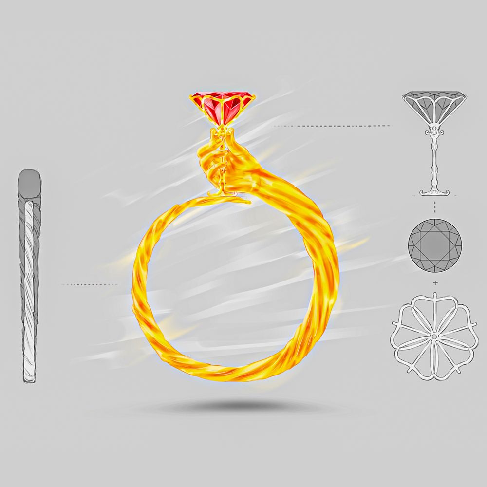 Light Pronoun Ring